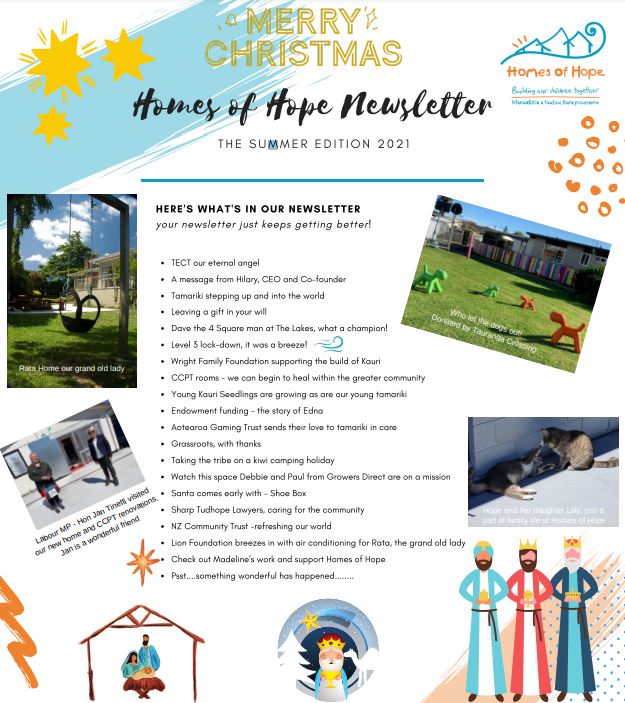 Homes of Hope Newsletter – The Summer Edition 2021