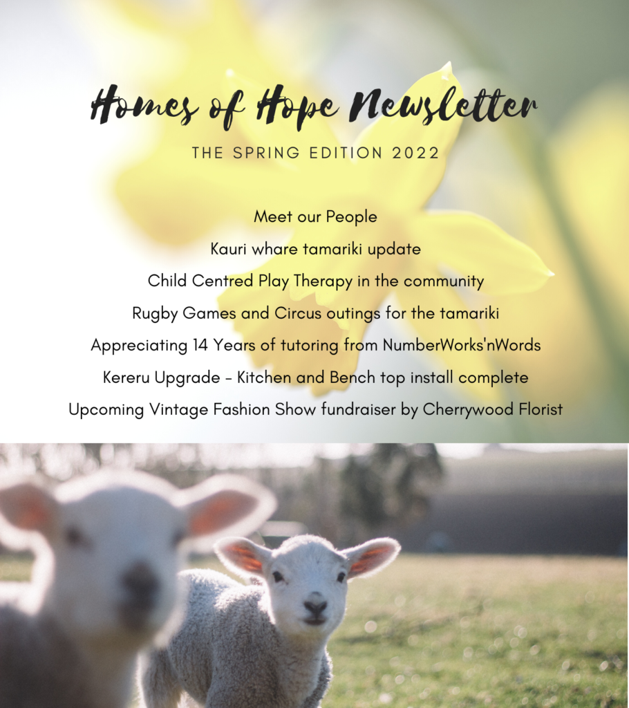 Spring Newsletter 2022 Homes of Hope